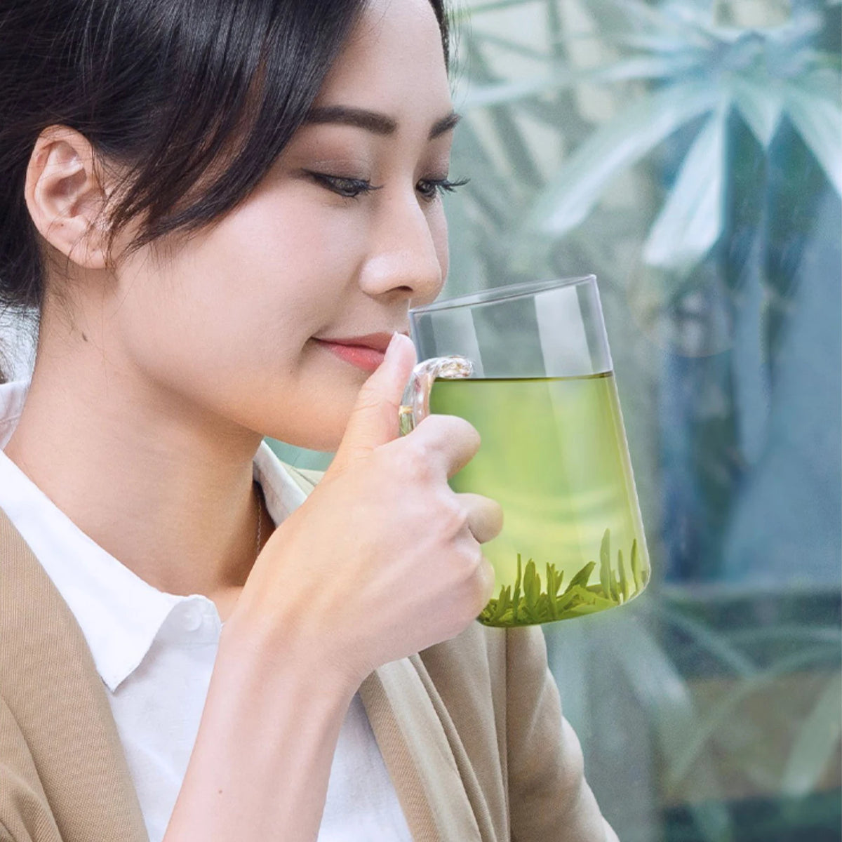 Samadoyo High quality high borosilicate glass water cup, transparent glass water cup, milk cup, crystal cup 300ml