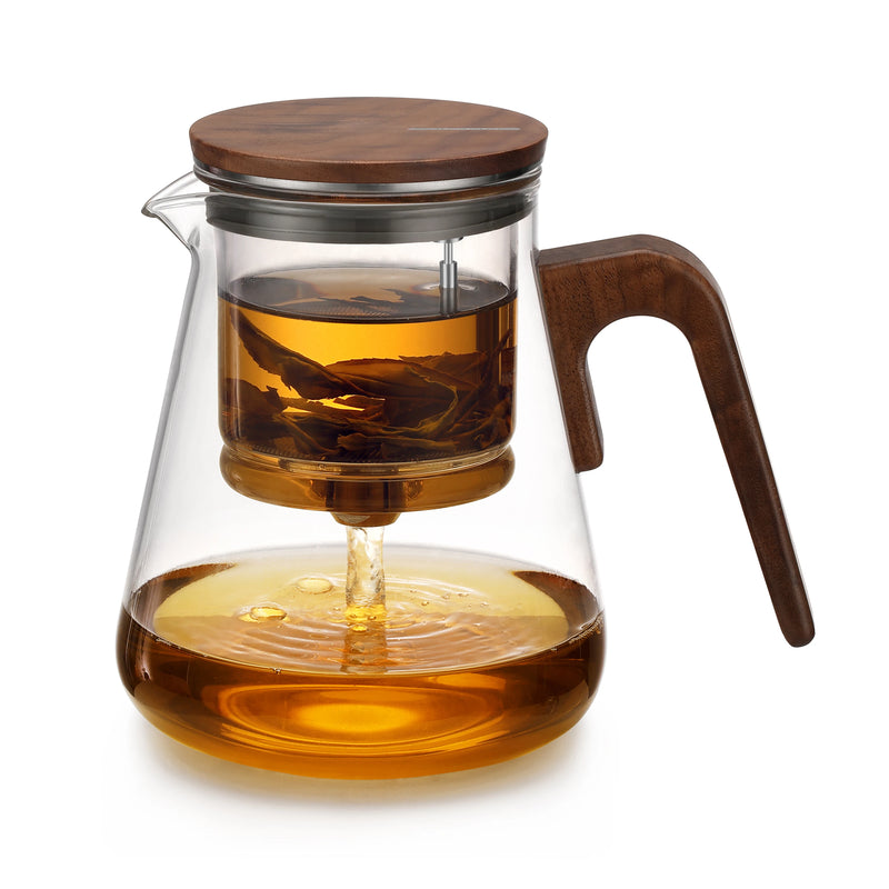 SAMADOYO elegant cup insulation separation bubble teapot heat-resistant glass teapot simple filter tea cup 500ml